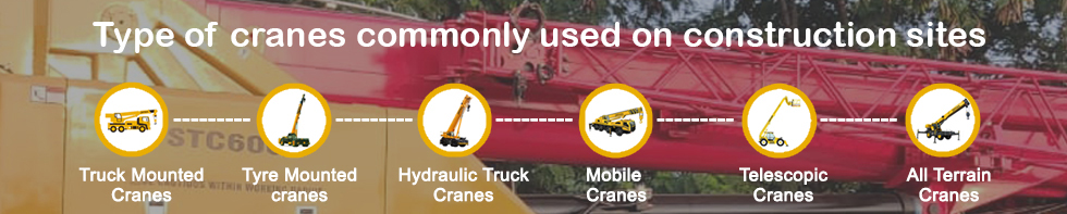 Type of cranes are commonly used on construction sites