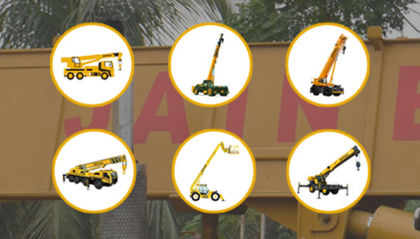 Type of cranes used on construction sites